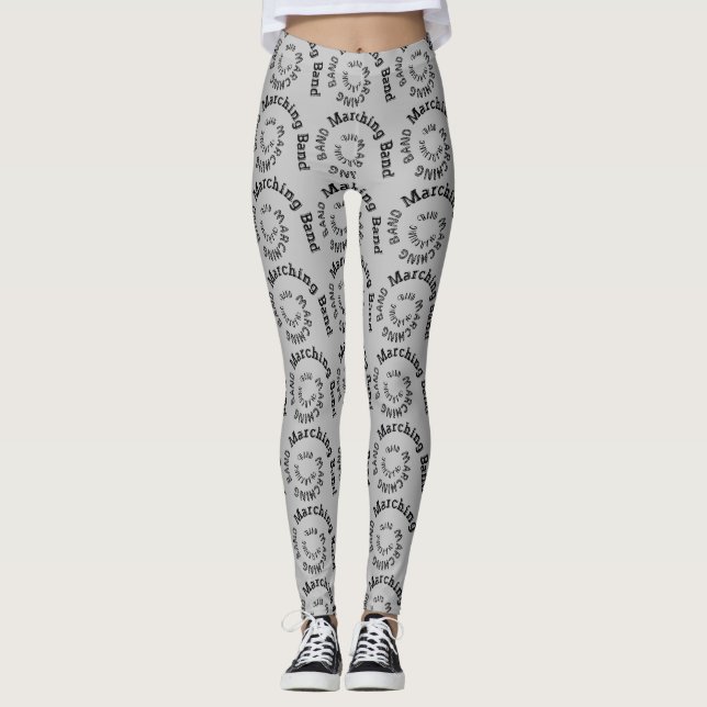 Leggings Bande de marquage spirale (Devant)
