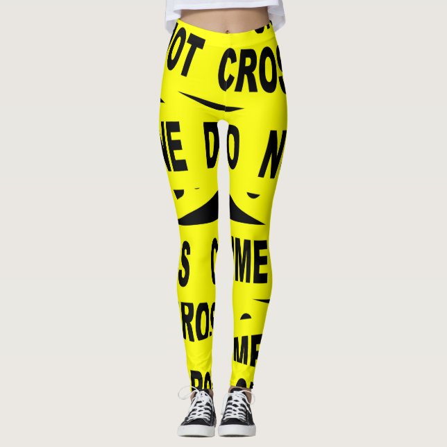 Leggings Bande de scène de crime (Devant)