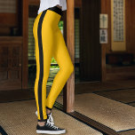 Leggings Bande jaune et noire<br><div class="desc">Légumineuses à grains rayés jaunes et noirs.</div>