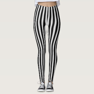 Leggings Bande noire et blanche