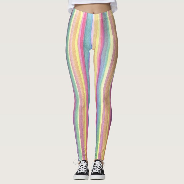 Leggings Bandes aquarelles (Devant)