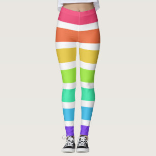 Leggings Bandes arc-en-ciel lumineuses