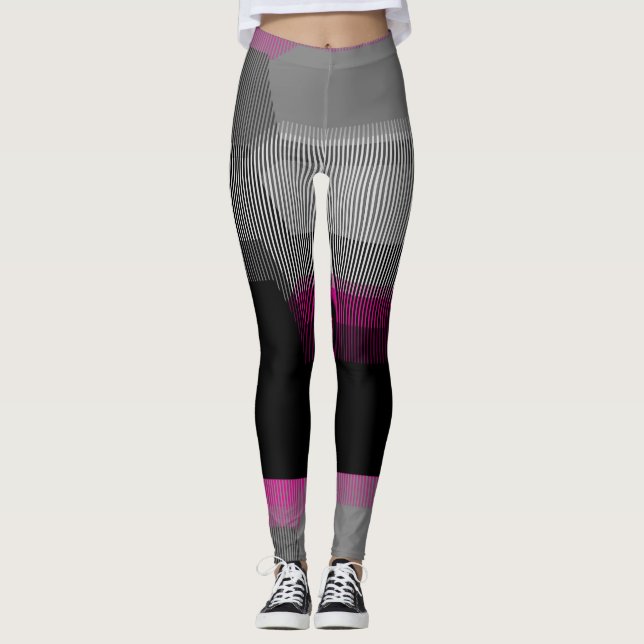 Leggings Bandes assorties (Devant)