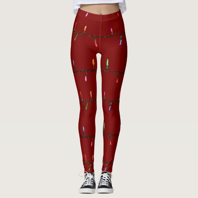 Leggings Bandes de guirlandes lumineuses (Devant)