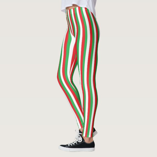 Leggings Bandes de Noël (Gauche)