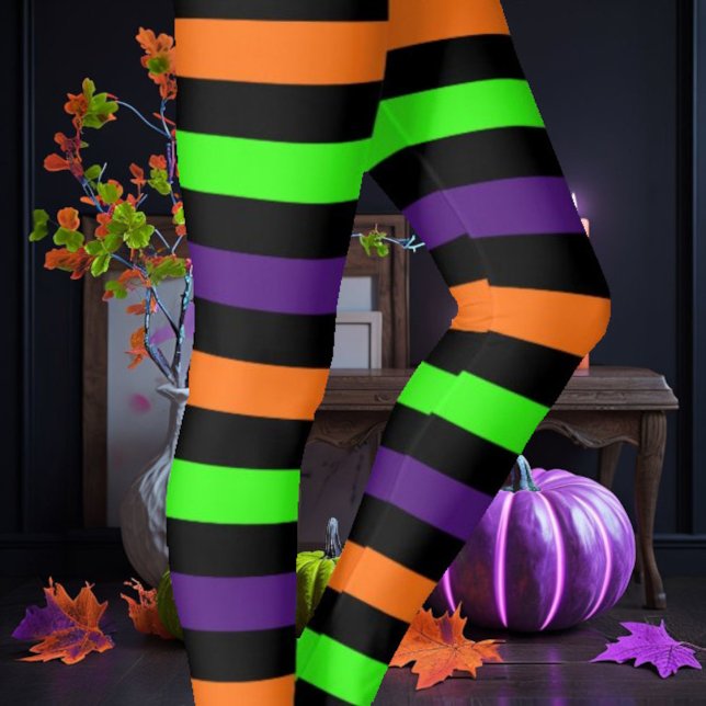Leggings Bandes d'Halloween (Créateur téléchargé)
