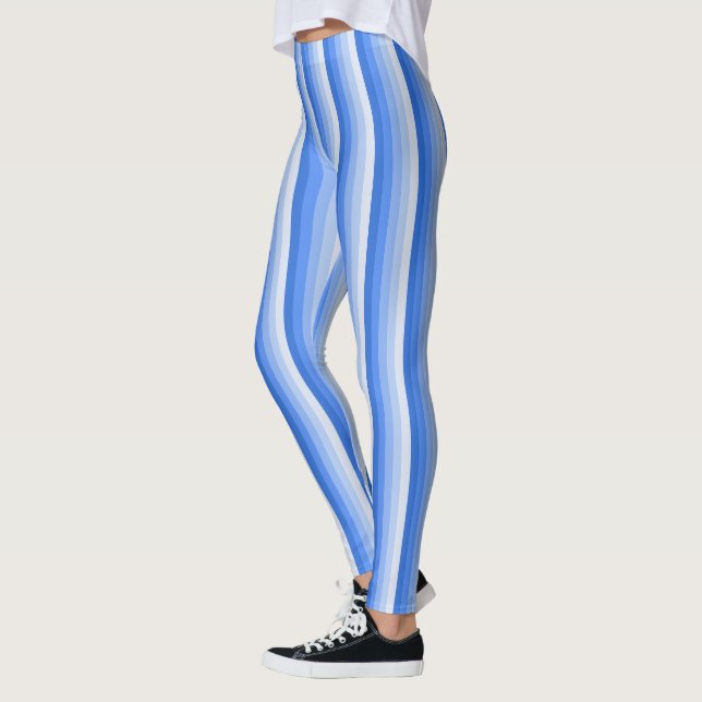 Leggings Bandes d'ombre bleues (Gauche)