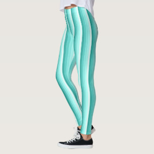 Leggings Bandes d'ombre turquoise