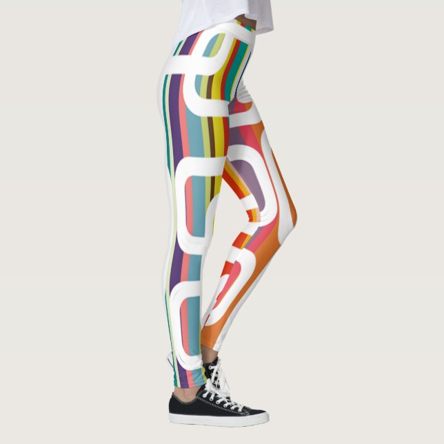 Leggings Bandes et rectangles (Droite)