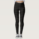 Leggings Bandes horizontales noires et grises<br><div class="desc">Faites de votre vêtement de tous les jours,  de l'usure de bureau,  ou Halloween amusant avec ces leggings horizontaux noirs et gris chic (à travers) dépouillés.</div>