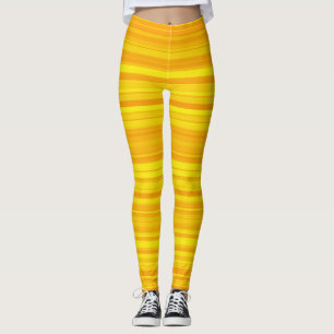 Leggings Bandes jaunes orange