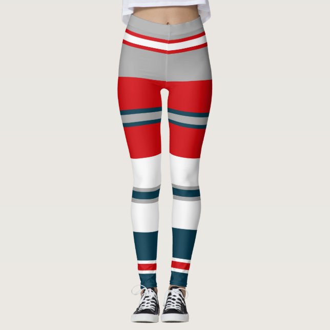 Leggings Bandes nautiques (Devant)