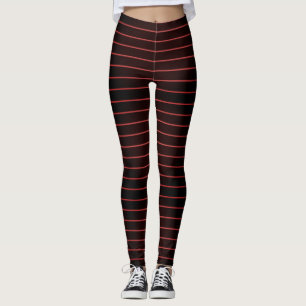 Leggings Bandes noires rouges, Vampire d'Halloween