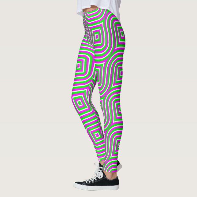 Leggings Bandes ondulées multicolores (Gauche)