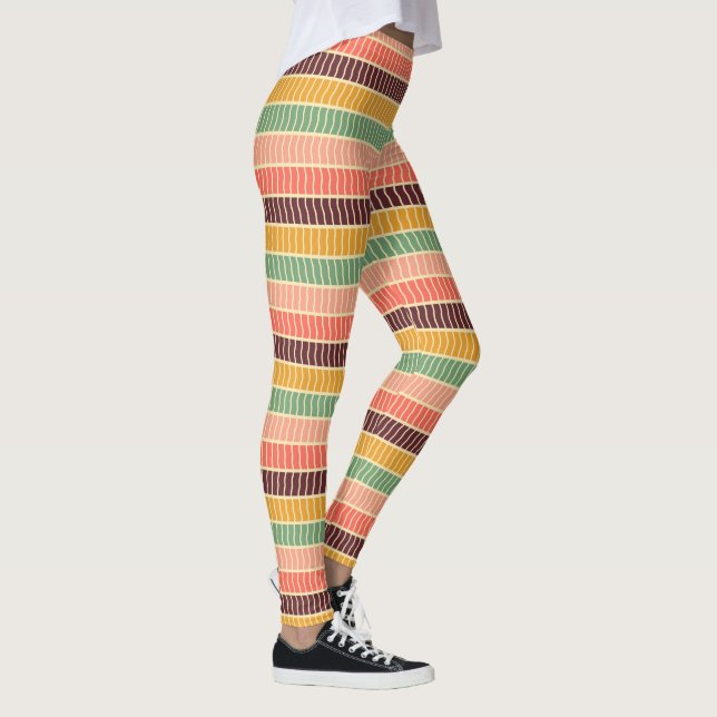 Leggings Bandes ondulées multicolores (Droite)