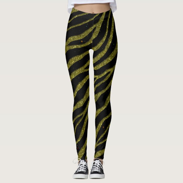 Leggings Bandes SpaceTime arrachées - Parties scintillant G (Devant)
