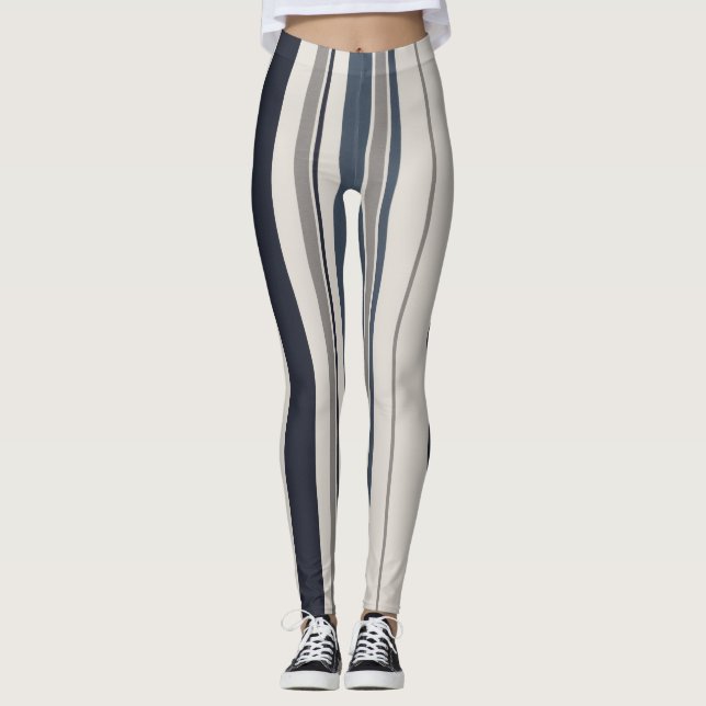 Leggings Bandes verticales en gras (Devant)