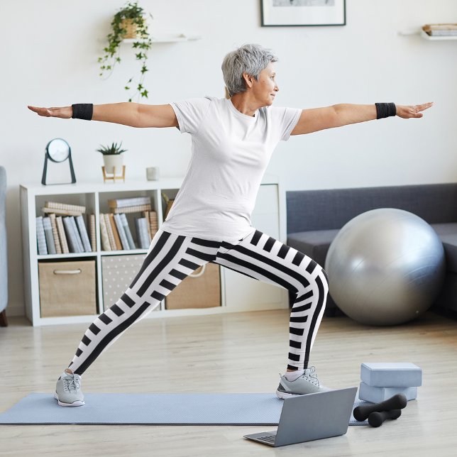 Leggings Bandes Verticales Et Horizontales (Créateur téléchargé)