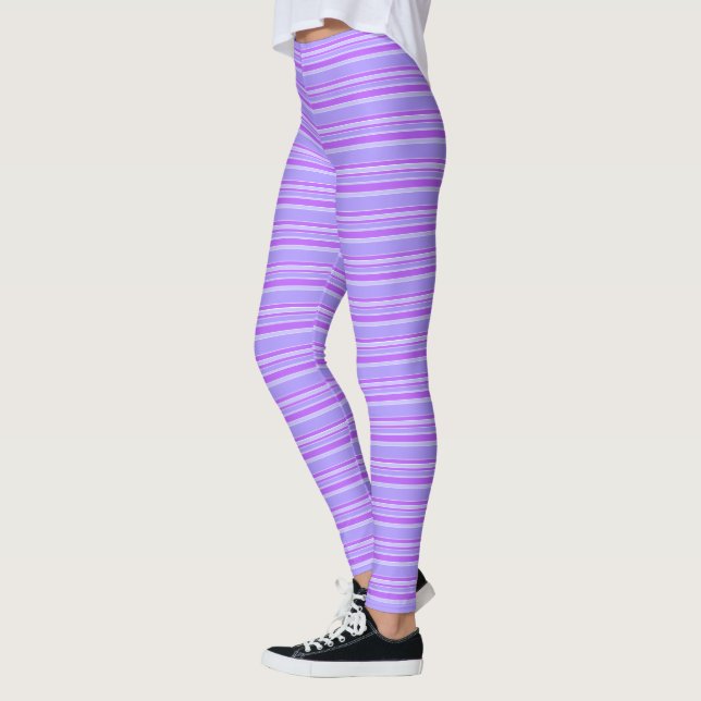 Leggings Bandes violettes (Gauche)