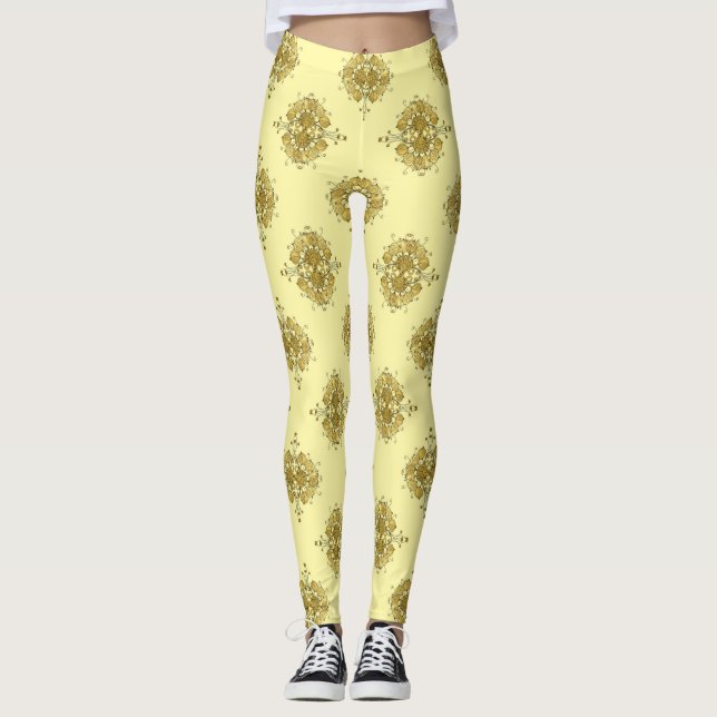 Leggings Baroque d'or d'été (Devant)