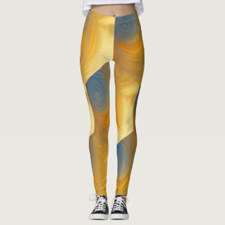 Leggings Barres abstraites lignes de zigzag art