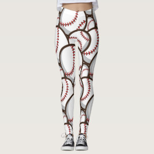 Leggings Baseball : Classique Motif sans couture