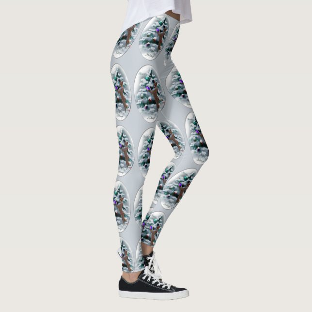 Leggings Basenji Merry Christma (Droite)