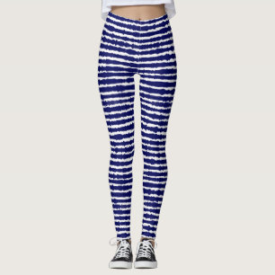 Leggings Batik Indigo Style Stripes