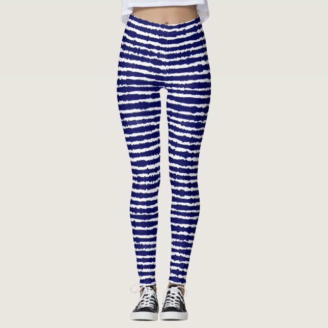 Leggings Batik Indigo Style Stripes (Devant)
