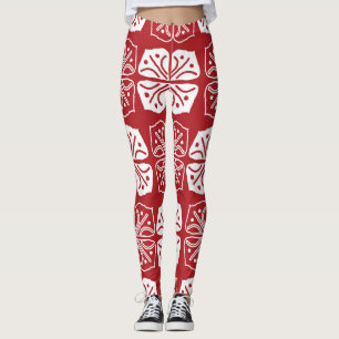 Leggings Batik indonésien motif Kawung Gurda