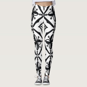 Leggings Batik indonésien : Motifs Vintages.
