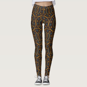 Leggings Batik indonésien vintage, arrière - plan brun.