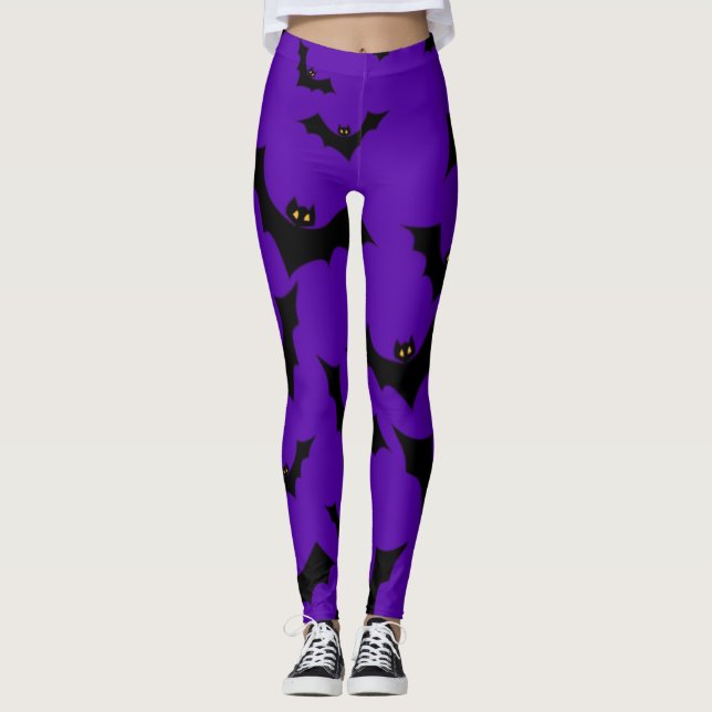 Leggings Bats d'Halloween (Devant)