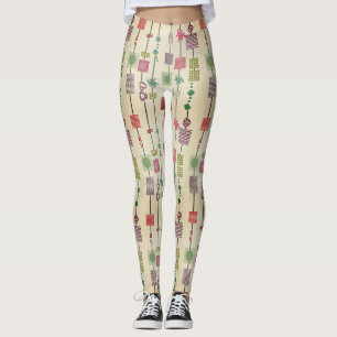 Leggings bauhaus abstrait géométrique