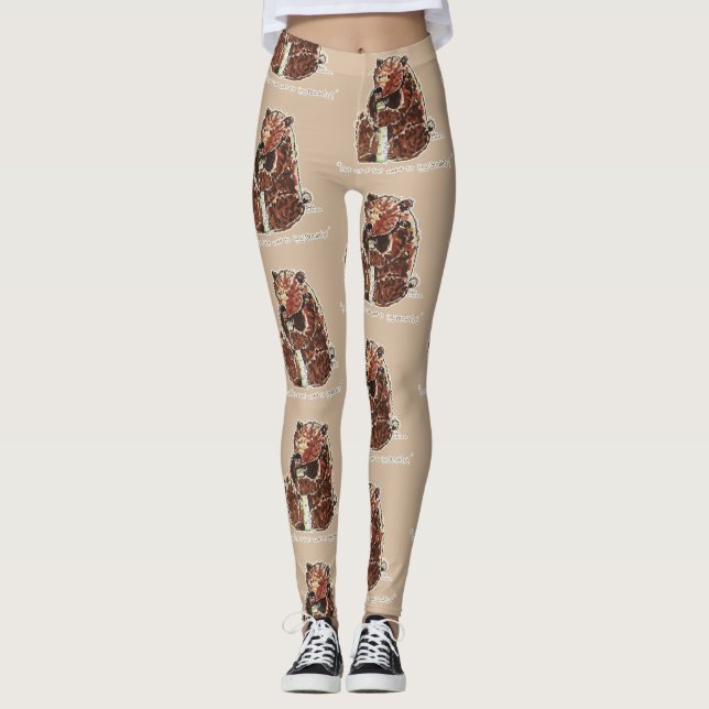 Leggings Bear Contemplates Hibernation (Devant)