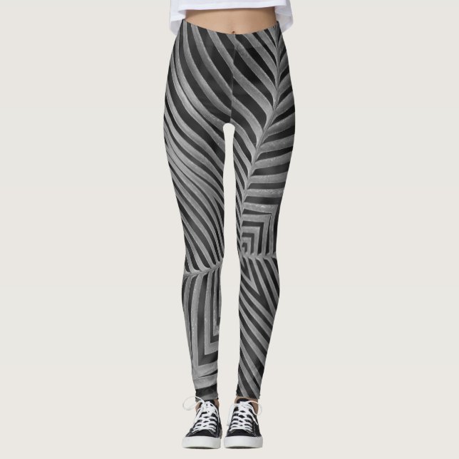 Leggings Beau art abstrait (Devant)
