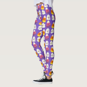 Leggings Beau Bonbon Halloween Et Motif Fantôme