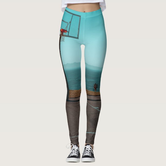 Leggings Beau Cerceau de Basketball (Devant)