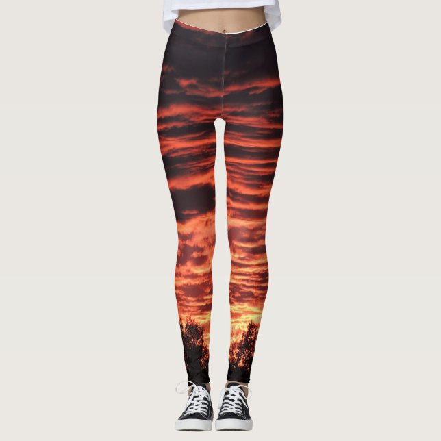 Leggings Beau coucher du soleil du Colorado (Devant)