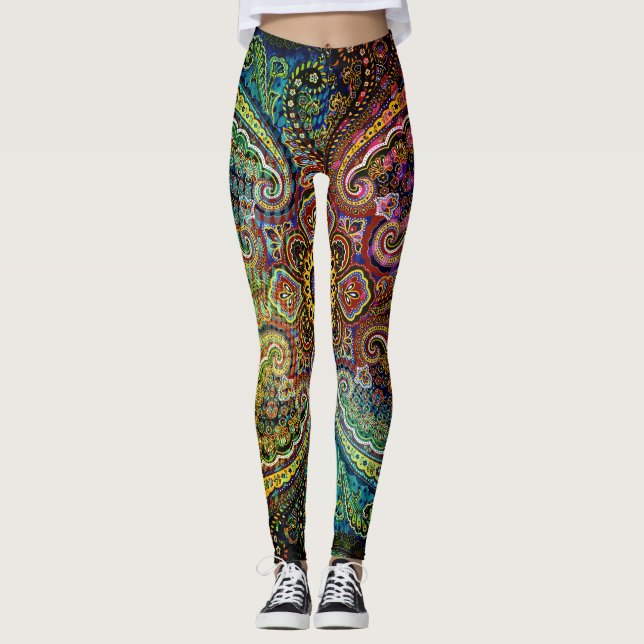 Leggings Beau motif PAISLEY (Devant)