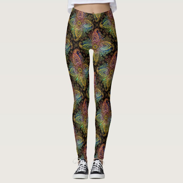 Leggings Beau Paisley Motif (Devant)