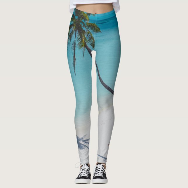 Leggings Beau Paysage Marin (Devant)