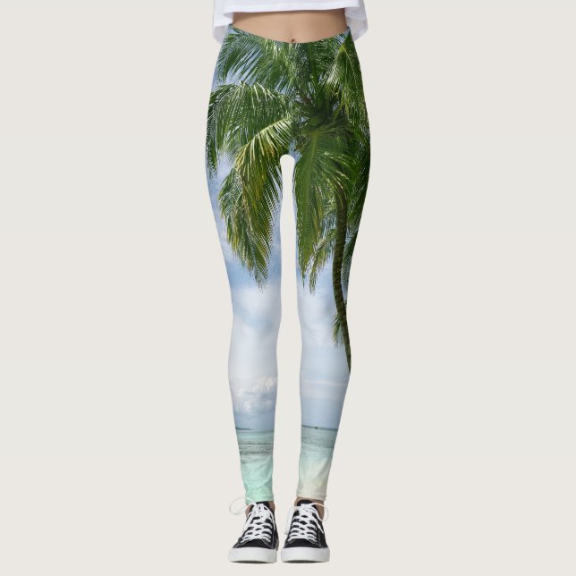 Leggings Beau Paysage Marin (Devant)