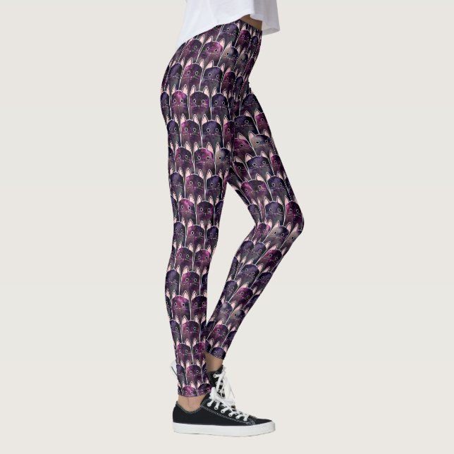Leggings Beaucoup de Motif de chats galaxy (Droite)