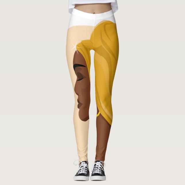 Leggings Beauté africaine (Devant)