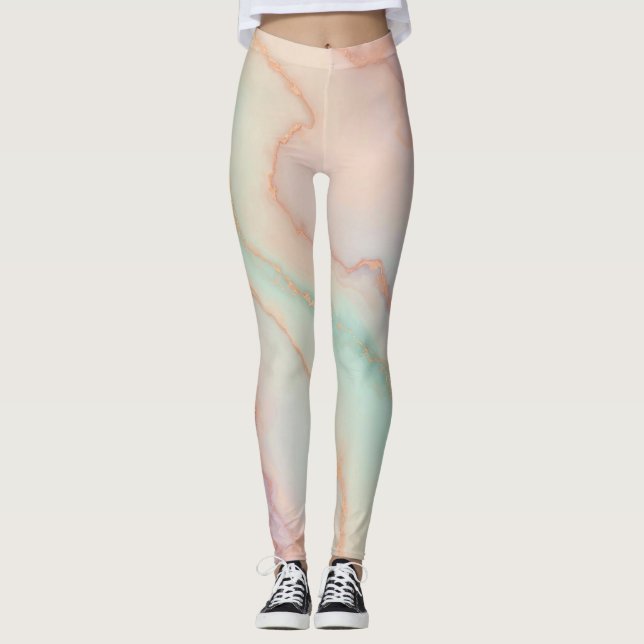 Leggings Beauté du marbre (Devant)