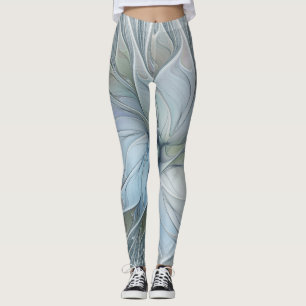 Leggings Beauté Élégante Art Abstrait Moderne Fleur Fractal