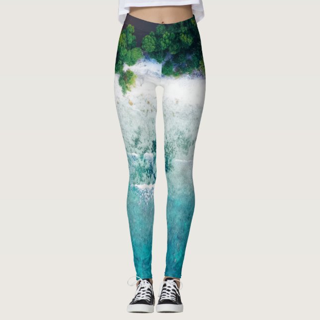 Leggings Beaux animaux marins (Devant)