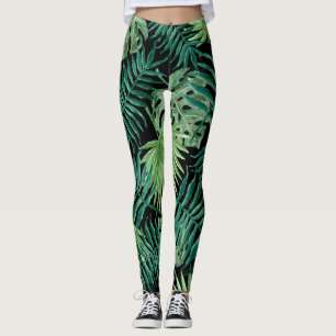 Leggings Beaux feuilles de palmiers