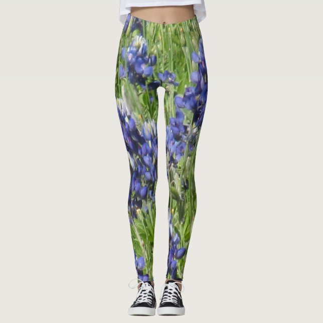 Leggings Beaux leggins de bluebonnet (Devant)